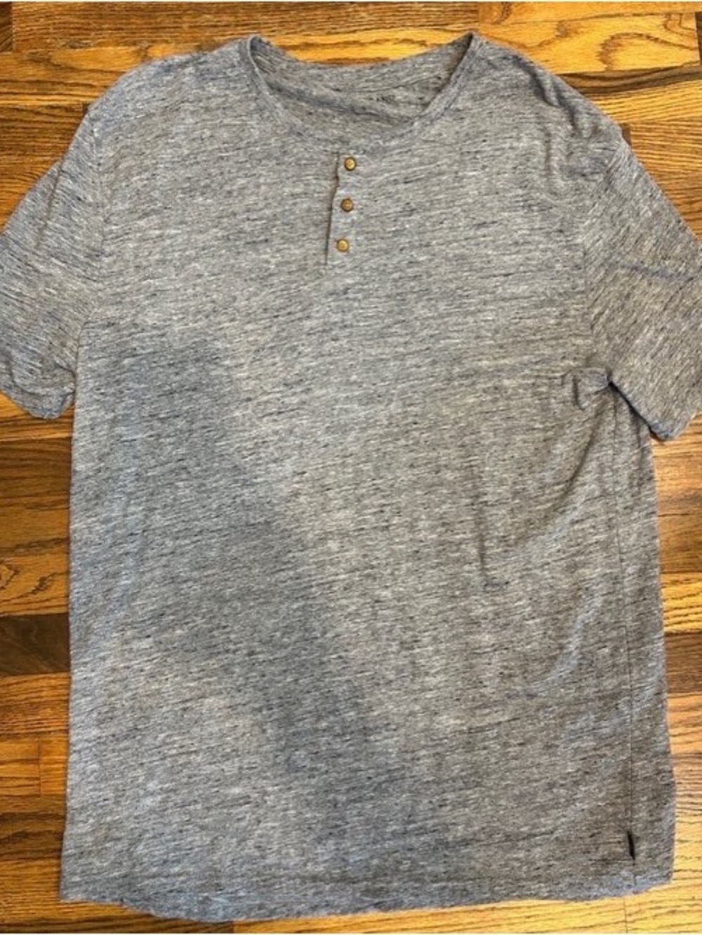Lucky Brand Heather Gray Short-Sleeve Henley